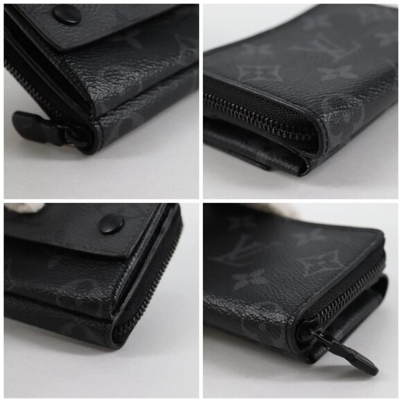LOUIS VUITTON Eclipse Reverse Zippy Organizer Wallet M82771 LV Auth 141193M - Picture 14 of 16